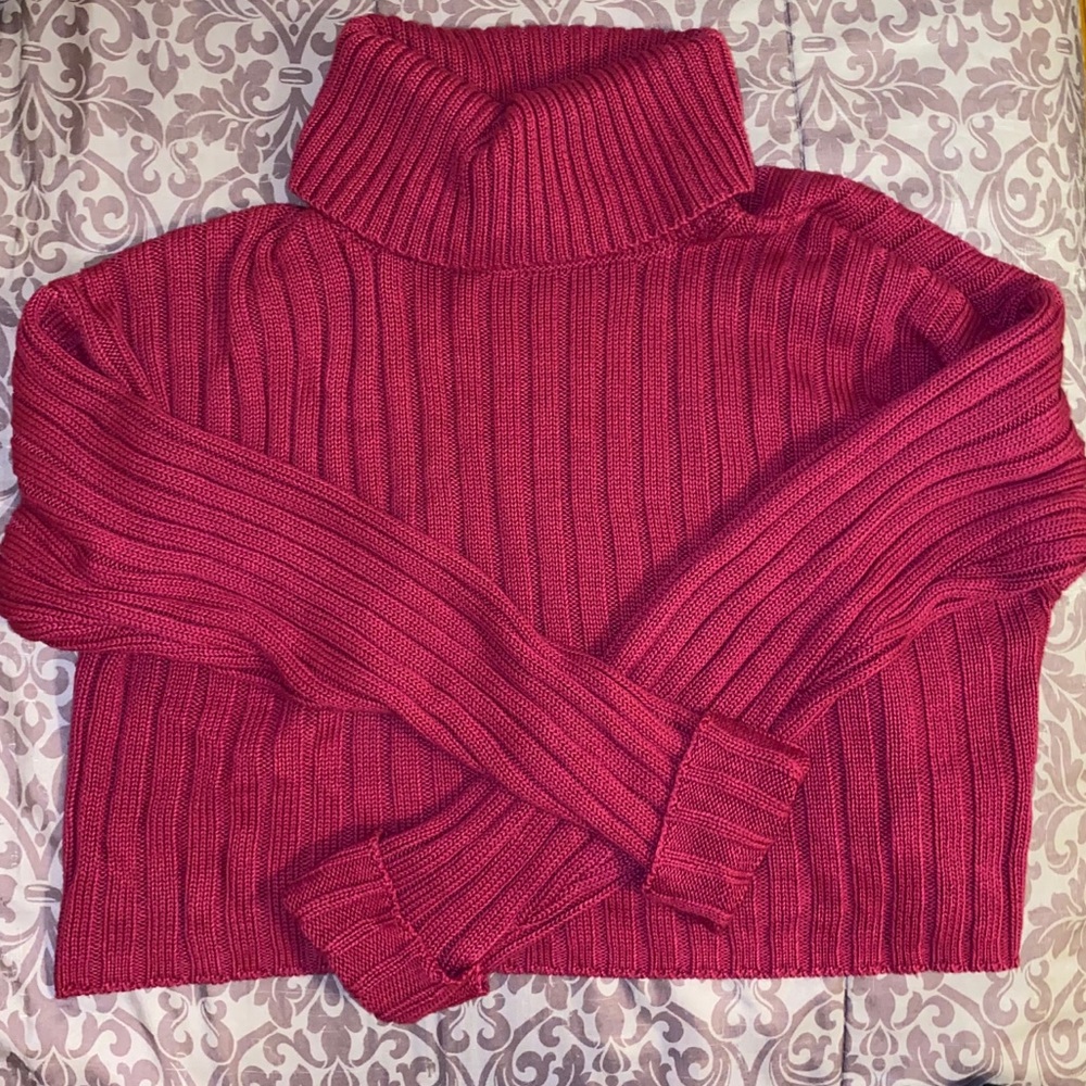 forever 21 cropped turtleneck